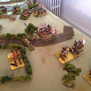 Bourbon's infantry and the Black Bands.  There's Giovanni in person, center right.