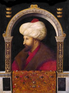 Bellini's portrait of Mehmet II.  One of the best things about writing this period is the quality of contemporary images.  
