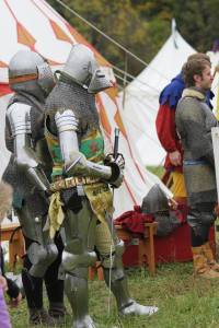 Me at Days of Knights in Kentucky.  At this point I've had ten bouts and I've also served as a referee (still in harness) so tired.  Arms and gauntlets by Jiri Klipac, helmet by Craig Sitch, legs by Mark Vickers, and breastplate by Peter Fuller.