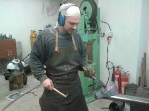 The man himself, in his shop.