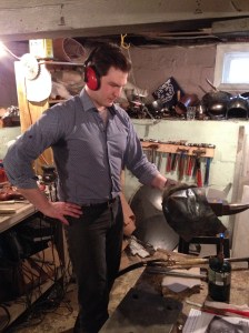 jeffrey Hildebrandt.  That's not posed--he's thinking.