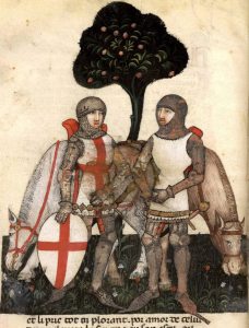 Queste del Saint Graal Tristan de Léonois Milano Italy 1380-1385